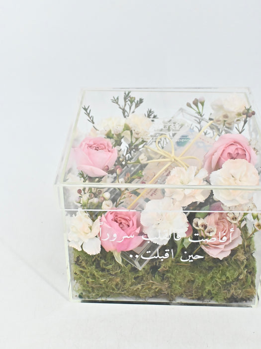 A New Baby Girl Money Box Arrangement