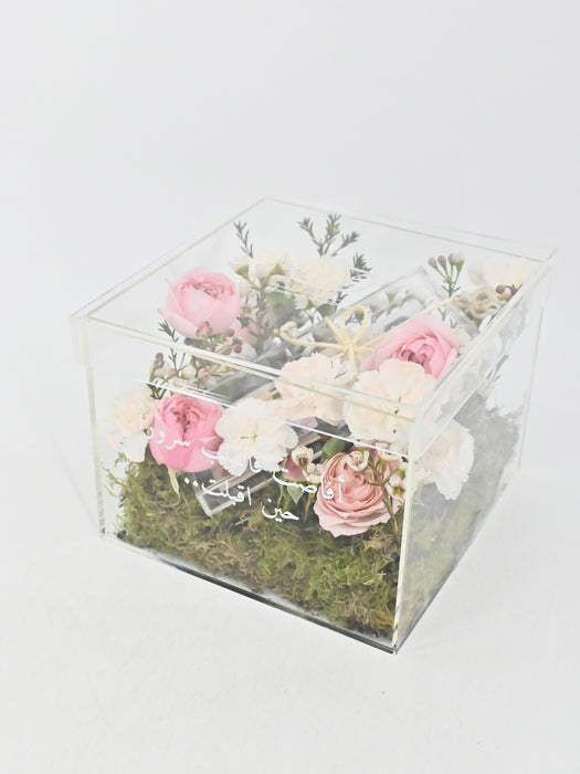 A New Baby Girl Money Box Arrangement